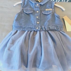 Denim girls dress